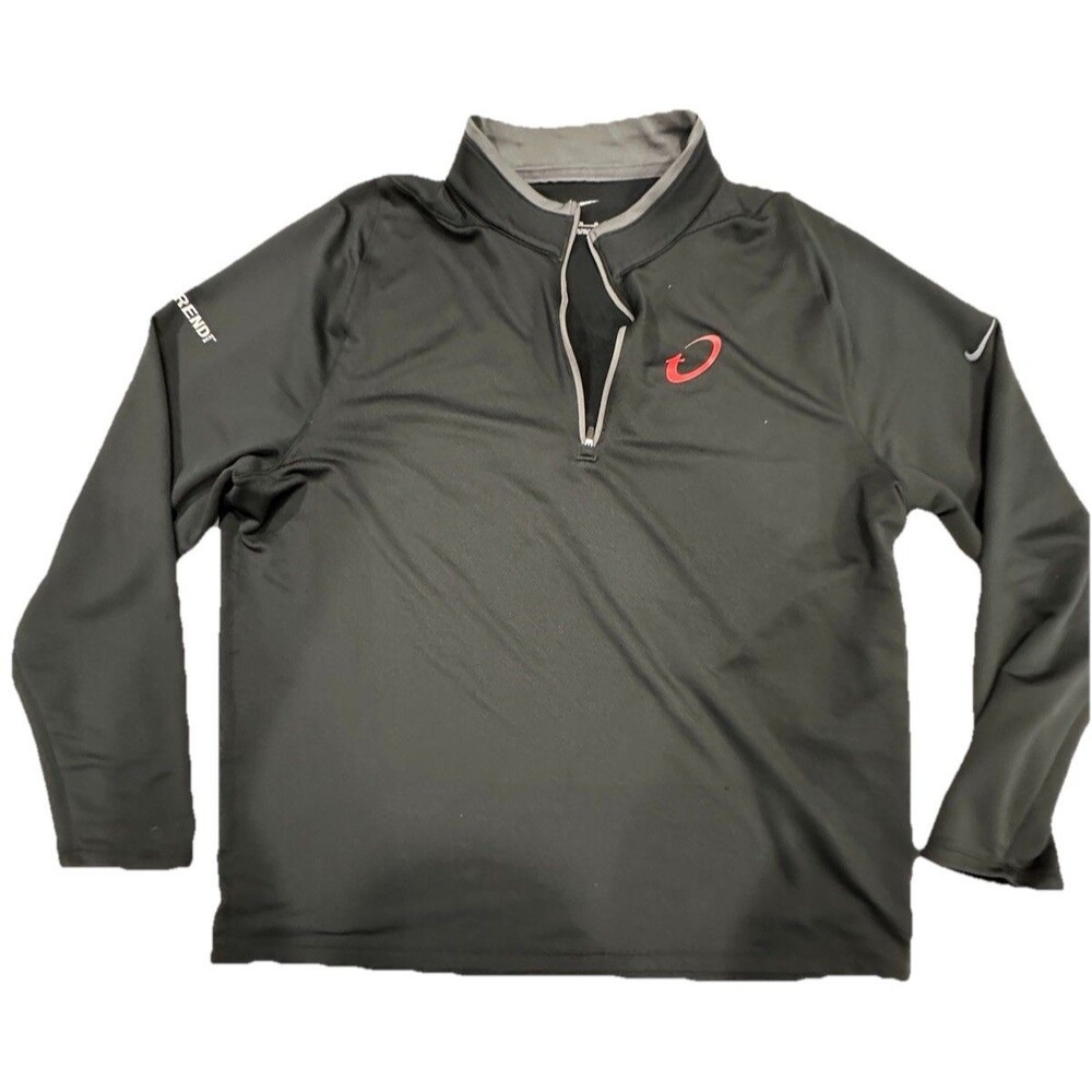 Nike CL Fit Dry Long Sleeve 3/4 Zipper. Trend Micro On The Sleeve And Chest